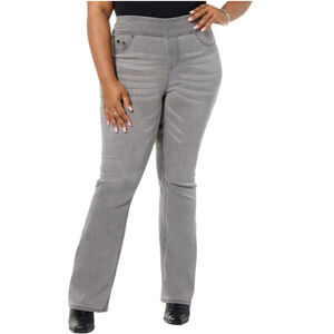 DG2 Size 1X by Diane Gilman Virtual Stretch Denim Comfort Waist Bootcut Jean New